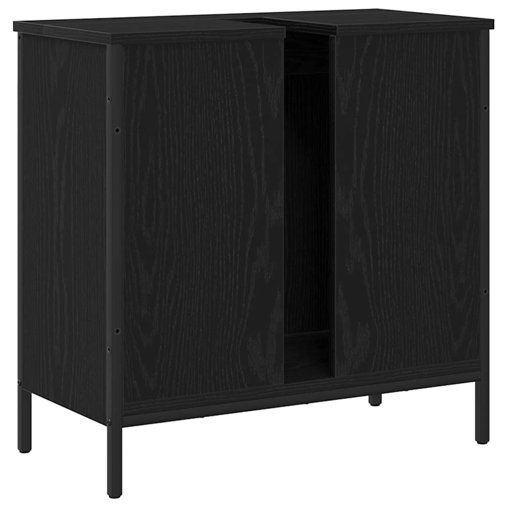 Bathroom Sink Cabinet Black oak 60 x 30 x 60 cm Engineered Wood - Bargainia.com - 8721158774842 - 863118