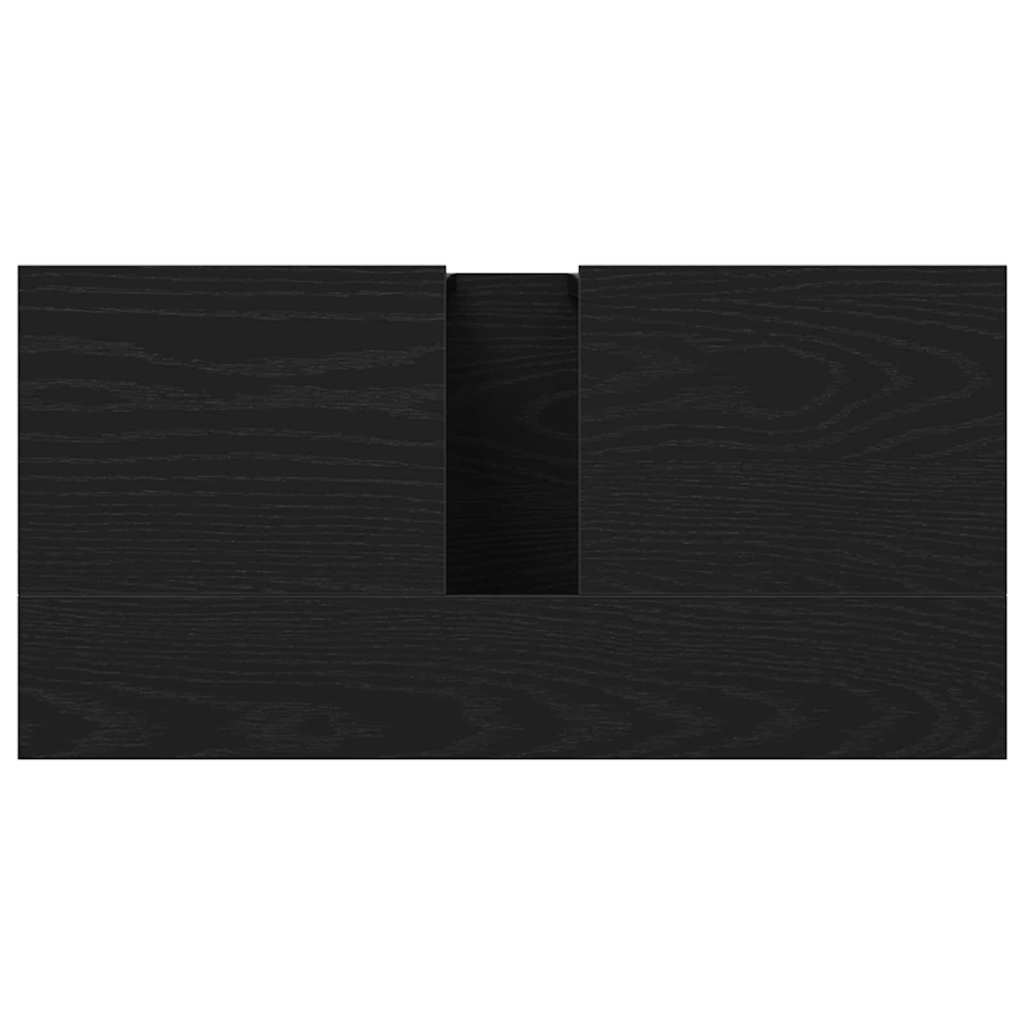 Bathroom Sink Cabinet Black oak 60 x 30 x 60 cm Engineered Wood - Bargainia.com - 8721158774842 - 863118
