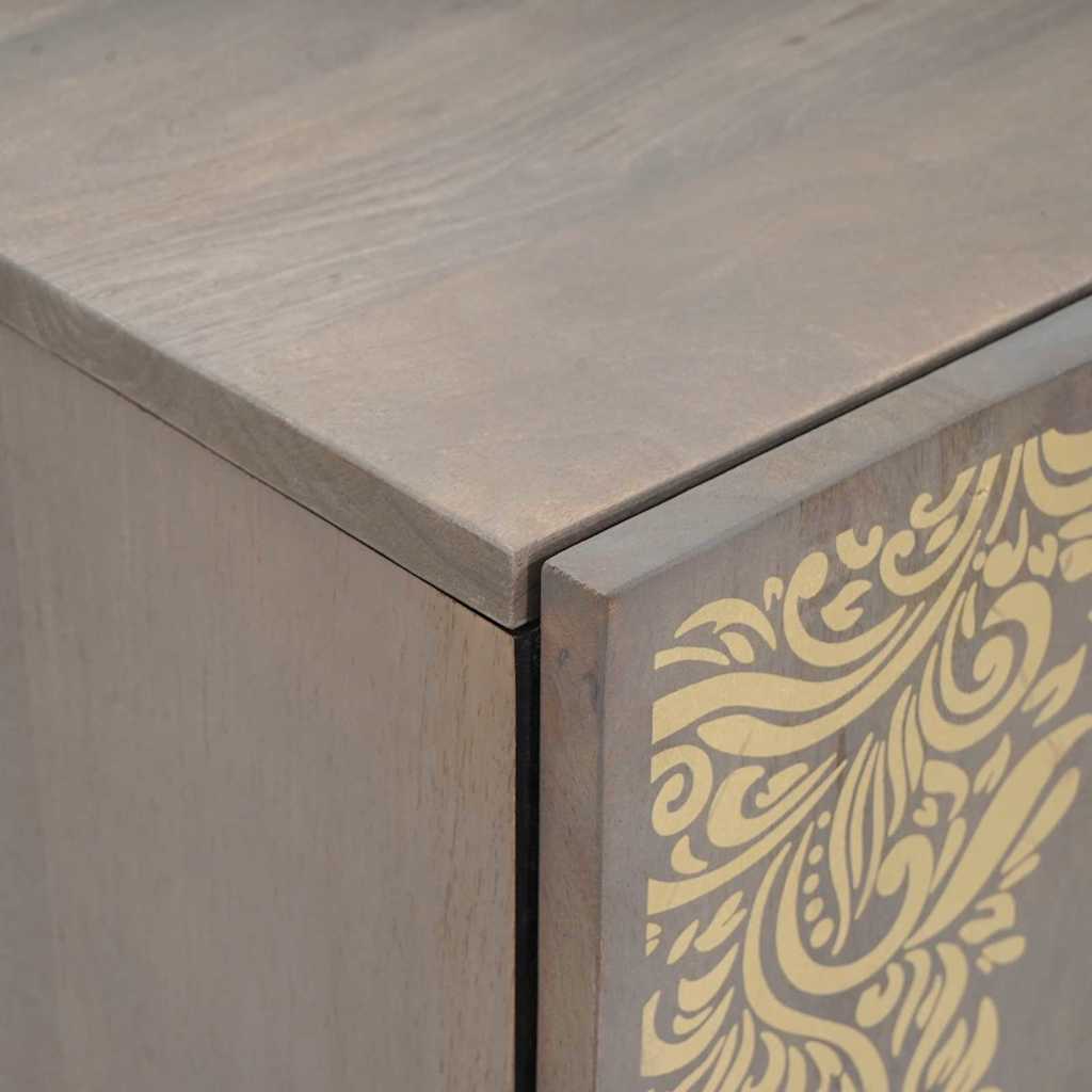 Bathroom Sink Cabinet Grey 62 x 33 x 58 cm Solid Mango wood - Bargainia.com - 