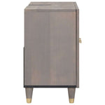 Bathroom Sink Cabinet Grey 62 x 33 x 58 cm Solid Mango wood - Bargainia.com - 