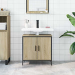Bathroom Sink Cabinet Sonoma Oak 60x30x60 cm Engineered Wood - Bargainia.com - 