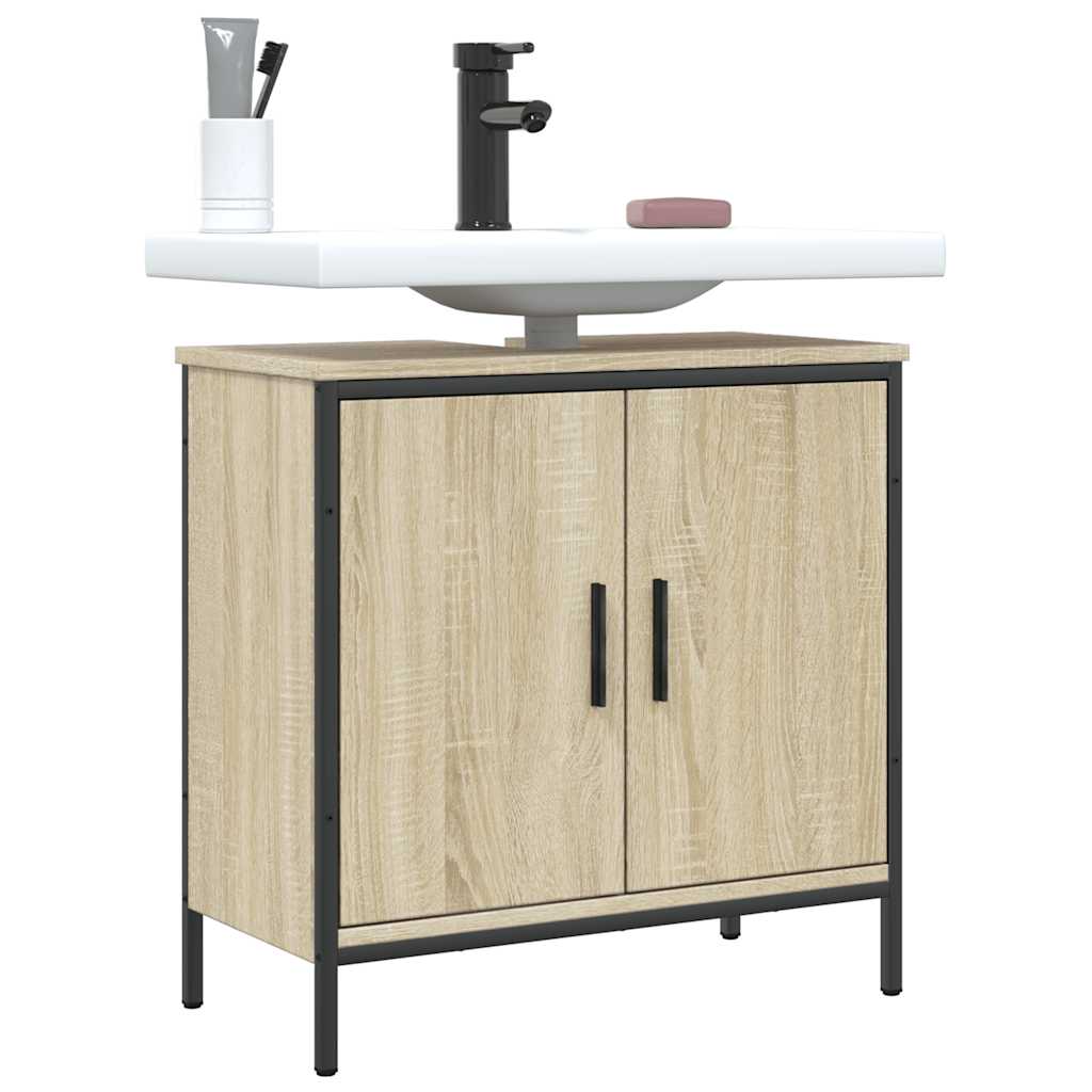 Bathroom Sink Cabinet Sonoma Oak 60x30x60 cm Engineered Wood - Bargainia.com - 8721012377431 - 842447