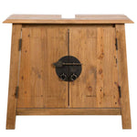 Bathroom Vanity Cabinet Solid Pinewood 70x32x63 cm - Bargainia.com - 