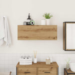 Bathroom Wall Cabinet Artisan Oak 80x25x30 cm Engineered Wood - Bargainia.com - 