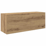 Bathroom Wall Cabinet Artisan Oak 80x25x30 cm Engineered Wood - Bargainia.com - 