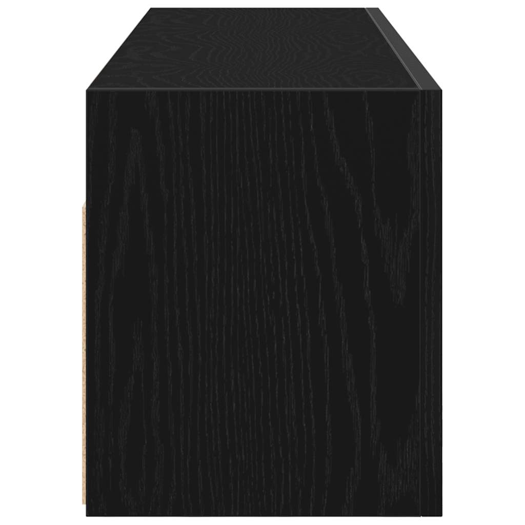Bathroom Wall Cabinet Black 100x25x30 cm Engineered Wood - Bargainia.com - 8721158651266 - 860095
