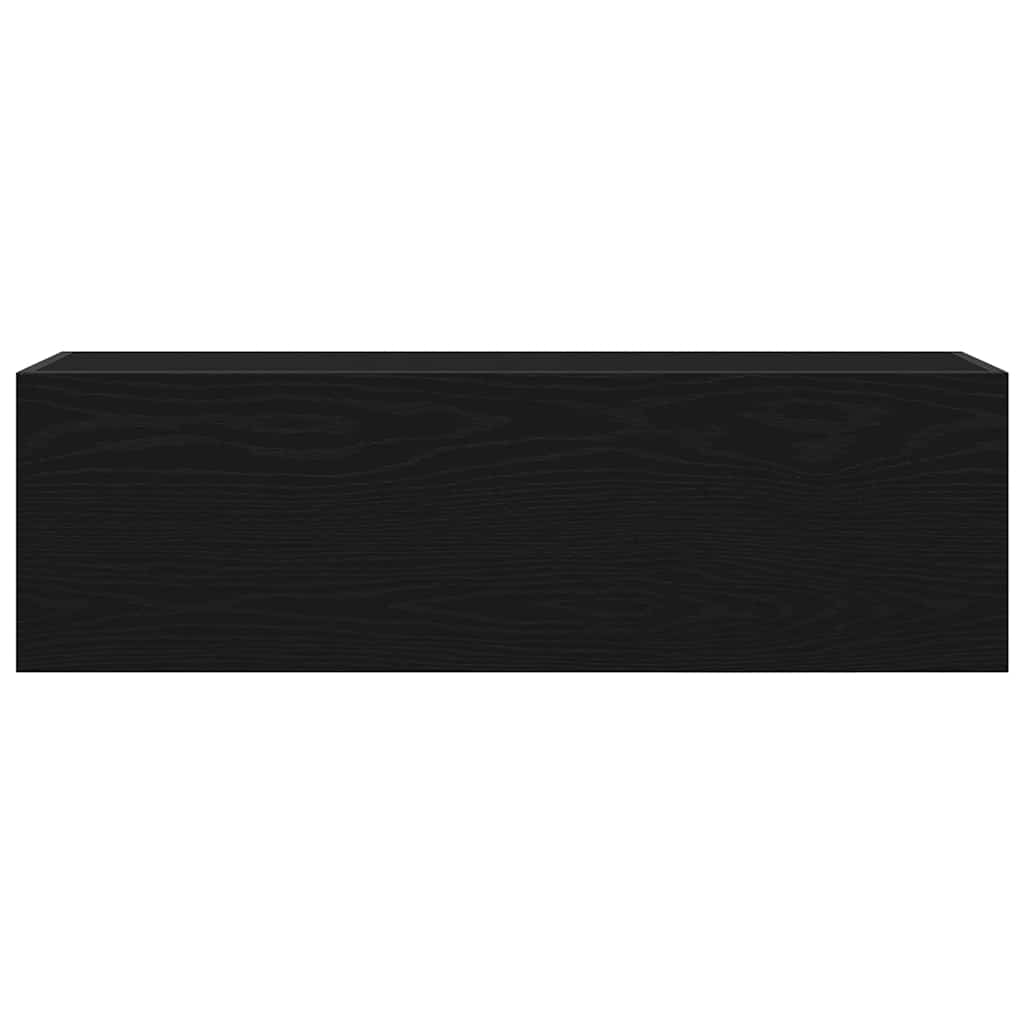 Bathroom Wall Cabinet Black 100x25x30 cm Engineered Wood - Bargainia.com - 8721158651266 - 860095