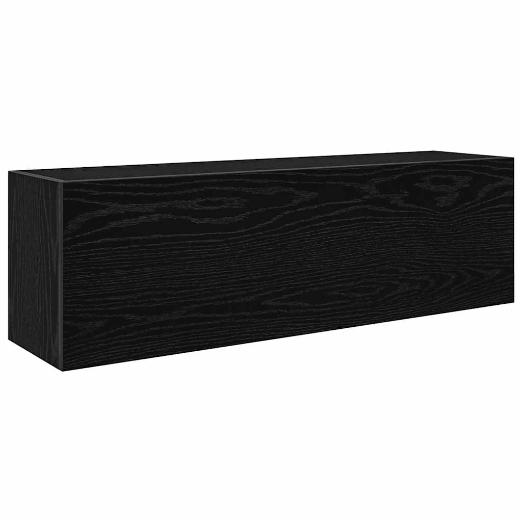 Bathroom Wall Cabinet Black 100x25x30 cm Engineered Wood - Bargainia.com - 8721158651266 - 860095