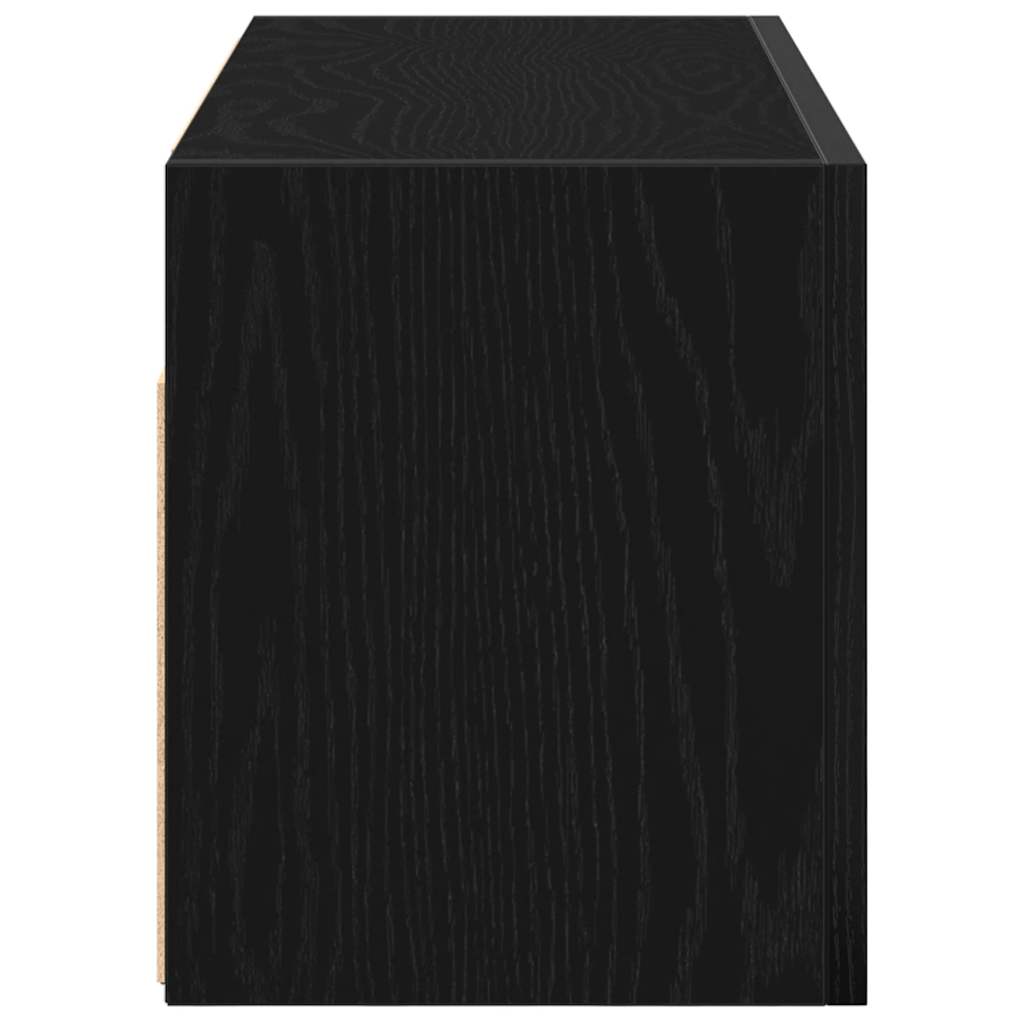 Bathroom Wall Cabinet Black 60x25x30 cm Engineered Wood - Bargainia.com - 8721158650900 - 860059
