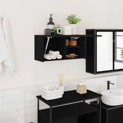 Bathroom Wall Cabinet Black 60x25x30 cm Engineered Wood - Bargainia.com - 8721158650900 - 860059