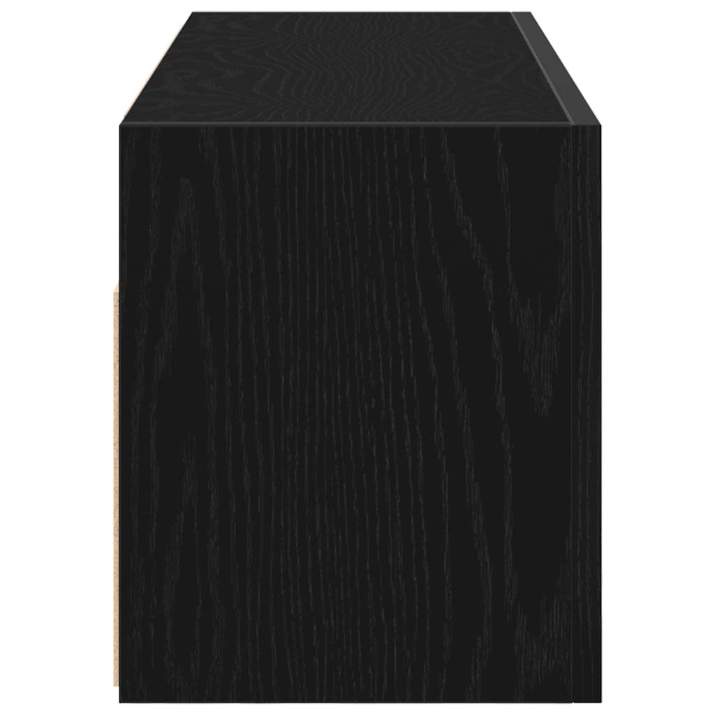 Bathroom Wall Cabinet Black 80x25x30 cm Engineered Wood - Bargainia.com - 8721158651082 - 860077