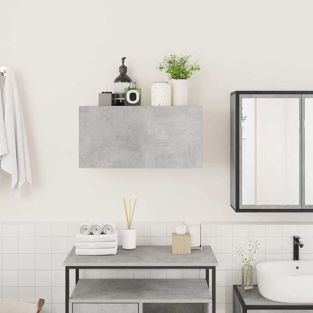 Bathroom Wall Cabinet Concrete Grey 60x25x30 cm Engineered Wood - Bargainia.com - 8721158650924 - 860061