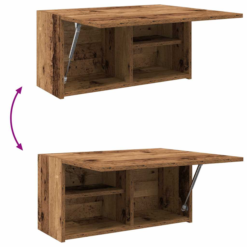 Bathroom Wall Cabinet Old Wood 60x25x30 cm Engineered Wood - Bargainia.com - 