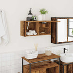 Bathroom Wall Cabinet Old Wood 60x25x30 cm Engineered Wood - Bargainia.com - 