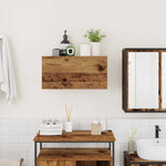 Bathroom Wall Cabinet Old Wood 60x25x30 cm Engineered Wood - Bargainia.com - 