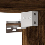 Bathroom Wall Cabinet Smoked Oak 100x25x30 cm Engineered Wood - Bargainia.com - 