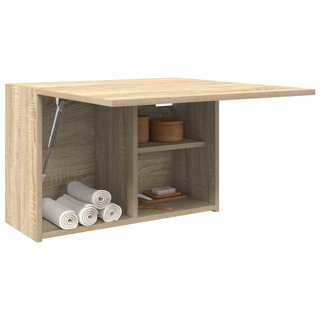 Bathroom Wall Cabinet Sonoma Oak 60x25x40 cm Engineered Wood - Bargainia.com - 8721158651006 - 860069