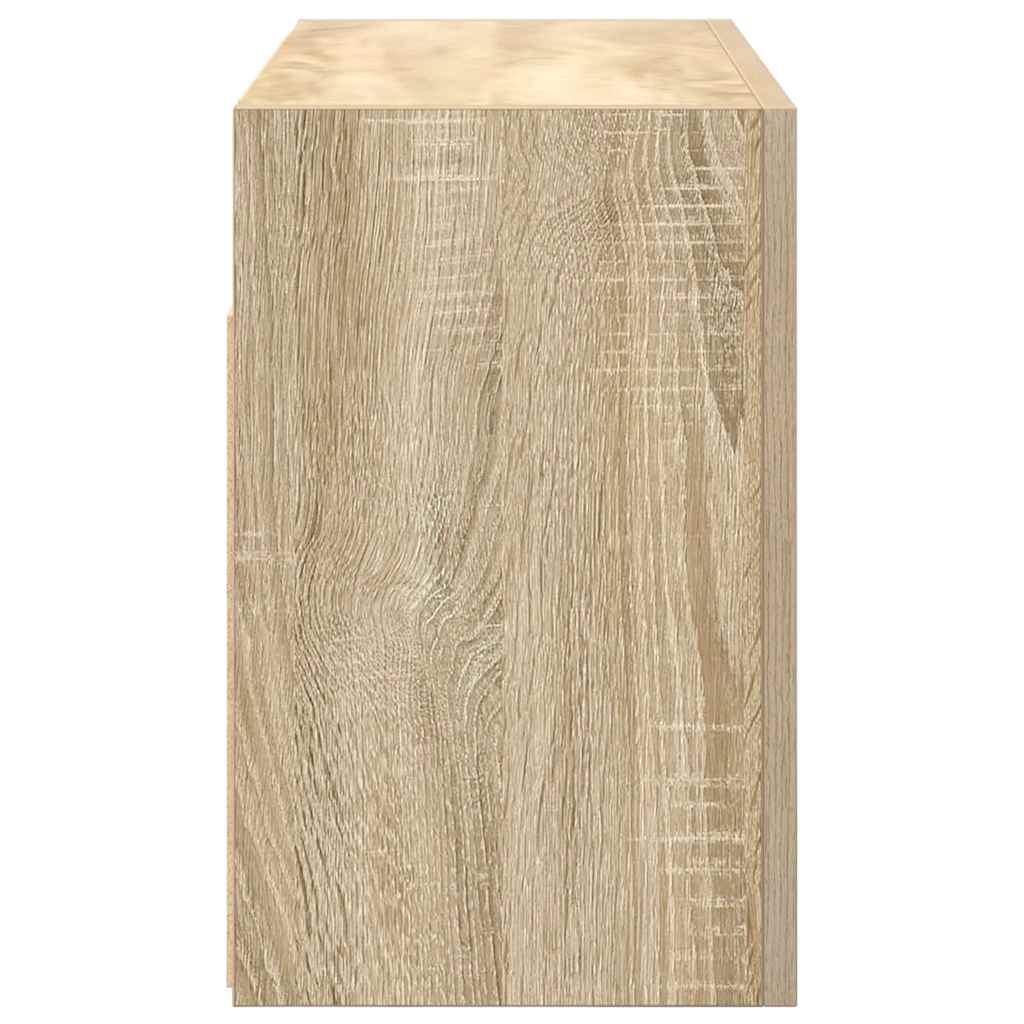 Bathroom Wall Cabinet Sonoma Oak 60x25x40 cm Engineered Wood - Bargainia.com - 8721158651006 - 860069