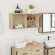 Bathroom Wall Cabinet Sonoma Oak 80x25x40 cm Engineered Wood - Bargainia.com - 8721158651181 - 860087
