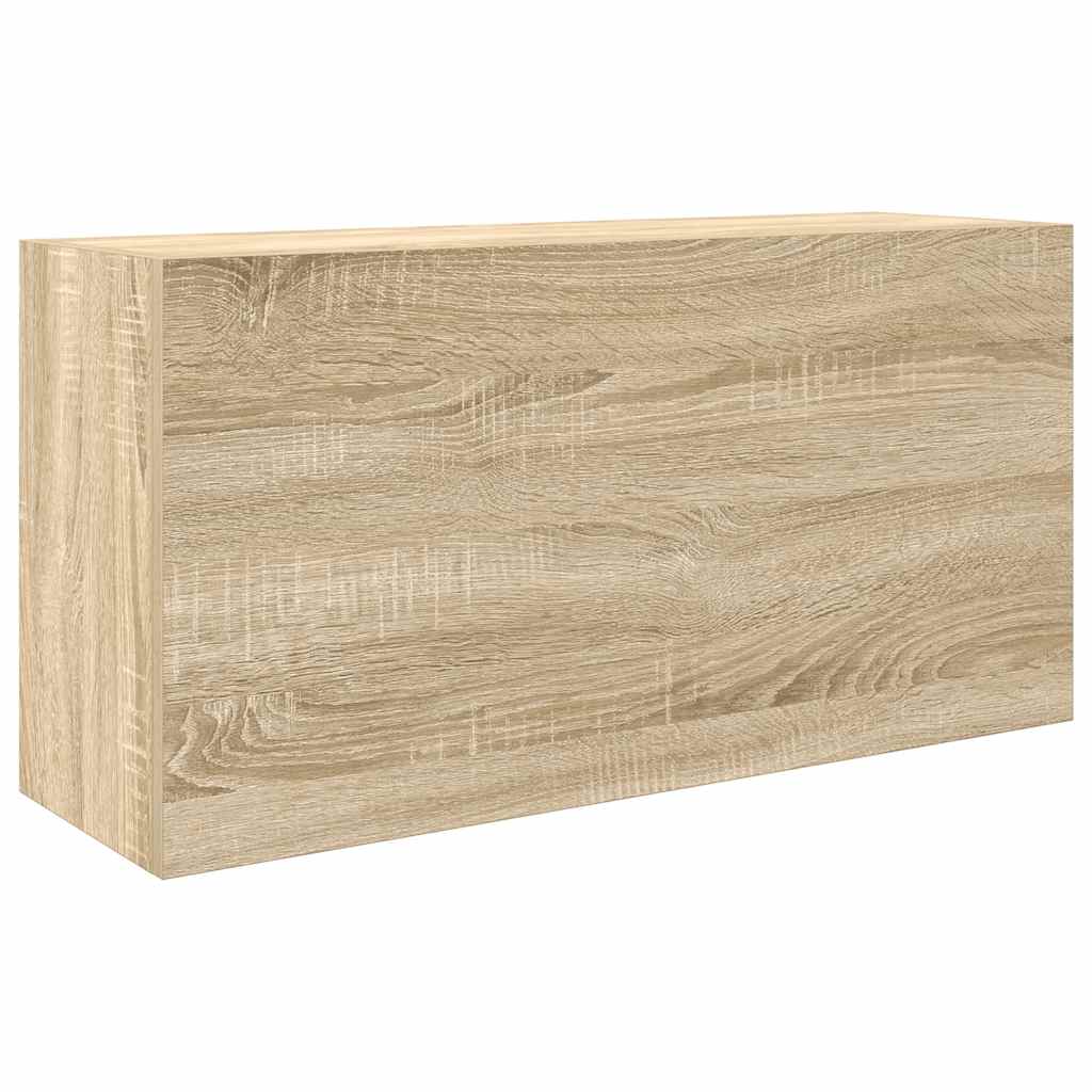 Bathroom Wall Cabinet Sonoma Oak 80x25x40 cm Engineered Wood - Bargainia.com - 8721158651181 - 860087