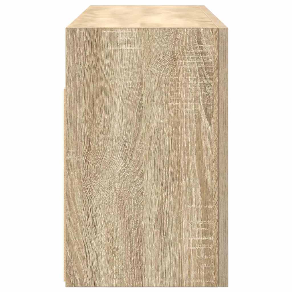 Bathroom Wall Cabinet Sonoma Oak 80x25x40 cm Engineered Wood - Bargainia.com - 8721158651181 - 860087