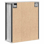 Bathroom Wall Cabinet with Mirror Grey Sonoma 50x21x60 cm - Bargainia.com - 