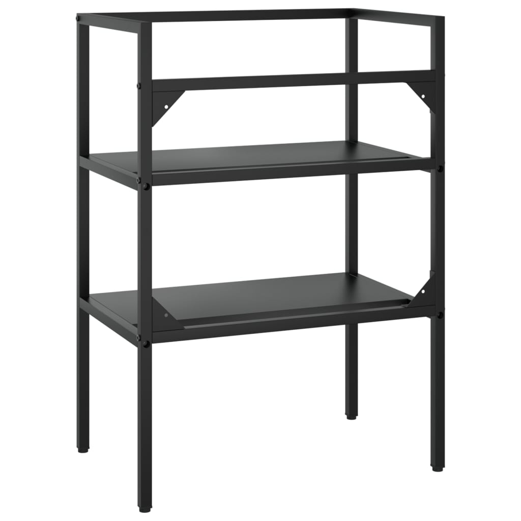 Bathroom Washbasin Frame Black 59x38x83 cm Iron - Bargainia.com - 8720286667606 - 338488