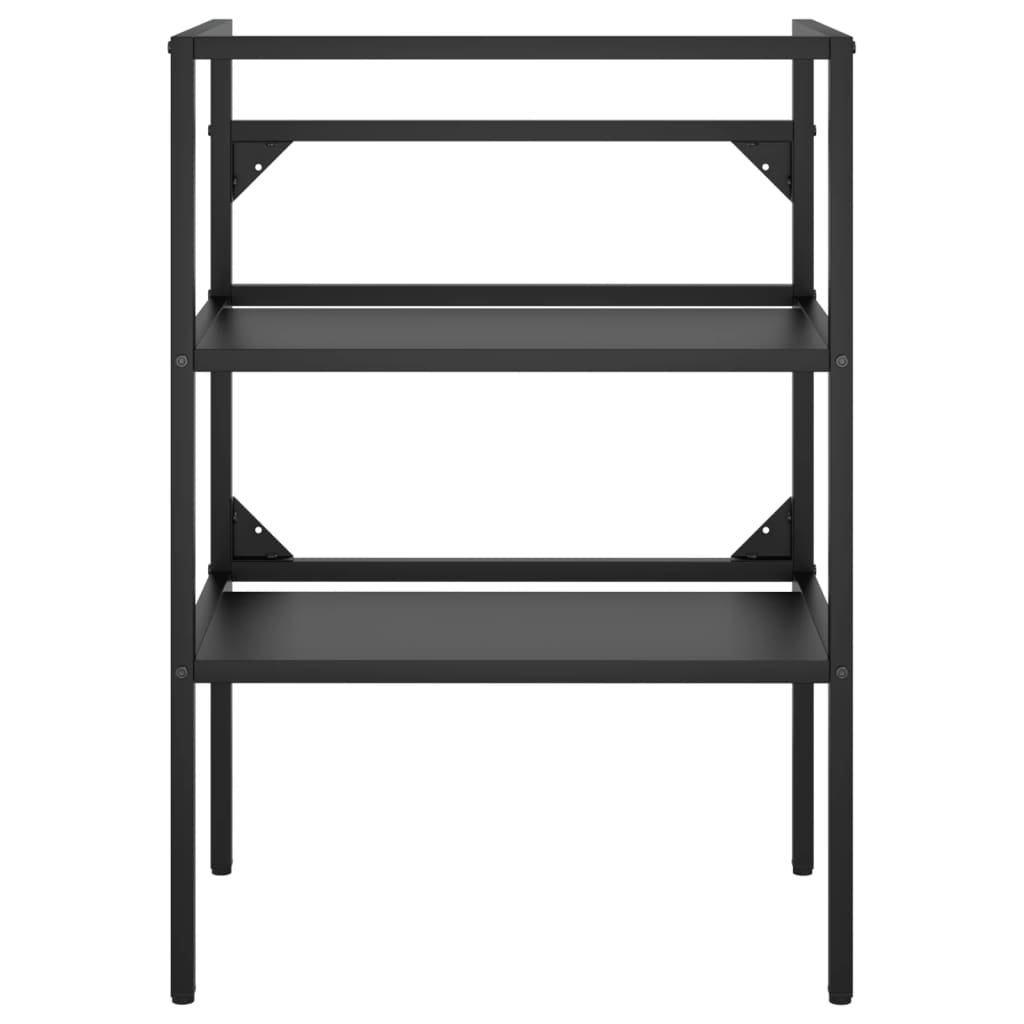 Bathroom Washbasin Frame Black 59x38x83 cm Iron - Bargainia.com - 8720286667606 - 338488