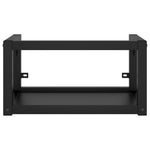 Bathroom Washbasin Frame with Built - in Basin Black Iron - Bargainia.com - 