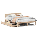 Bed Frame with Drawers without Mattress 160x200 cm - Bargainia.com - 