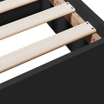 Bed Frame with Drawers without Mattress Black 150x200 cm King Size - Bargainia.com - 