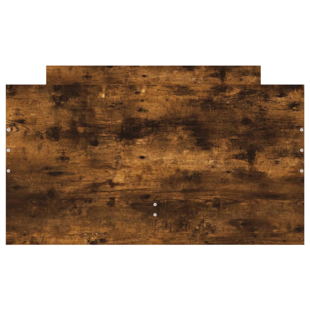 Bed Frame with Drawers without Mattress Smoked Oak 90x190 cm Single - Bargainia.com - 