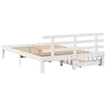 Bed Frame with Drawers without Mattress White 120x200 cm - Bargainia.com - 