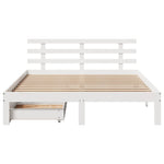 Bed Frame with Drawers without Mattress White 120x200 cm - Bargainia.com - 