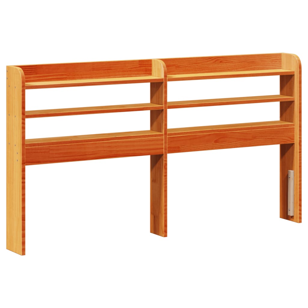 Bed Frame with Headboard Wax Brown 120x200 cm Solid Wood Pine - Bargainia.com - 8721102983054 - 3307049