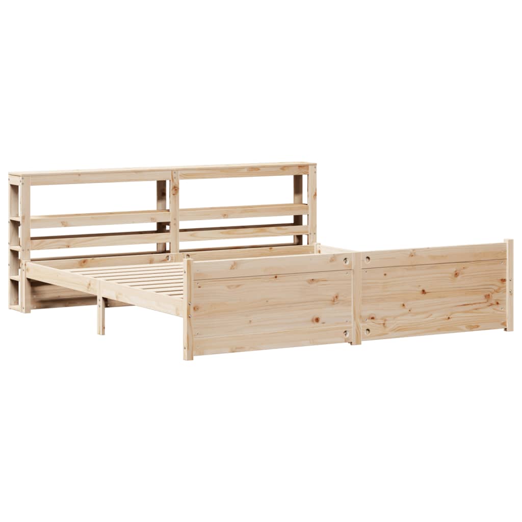 Bed Frame with Headboard without Mattress 180x200 cm Super King - Bargainia.com - 