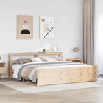 Bed Frame with Headboard without Mattress 180x200 cm Super King - Bargainia.com - 