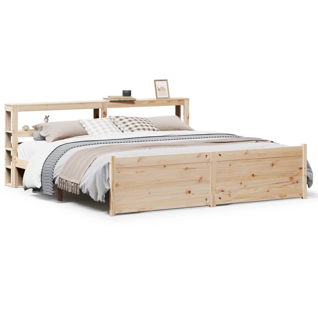 Bed Frame with Headboard without Mattress 180x200 cm Super King - Bargainia.com - 8721102972836 - 3306027