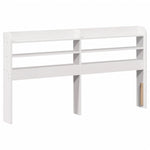 Bed Frame with Headboard without Mattress White 140x200 cm - Bargainia.com - 