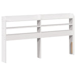 Bed Frame with Headboard without Mattress White 160x200 cm - Bargainia.com - 