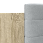 Bed Frame with LED without Mattress Sonoma Oak 90x200 cm - Bargainia.com - 