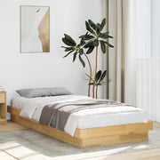 Bed Frame Without Mattress 100x200 cm Solid Oak Wood - Bargainia.com - 