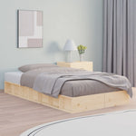 Bed Frame without Mattress 100x200 cm Solid Wood - Bargainia.com - 