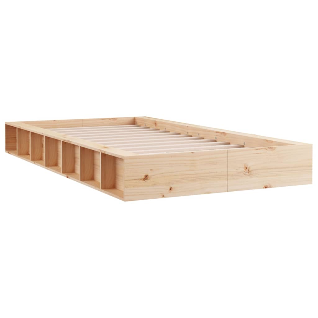 Bed Frame without Mattress 100x200 cm Solid Wood - Bargainia.com - 