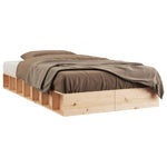 Bed Frame without Mattress 100x200 cm Solid Wood - Bargainia.com - 