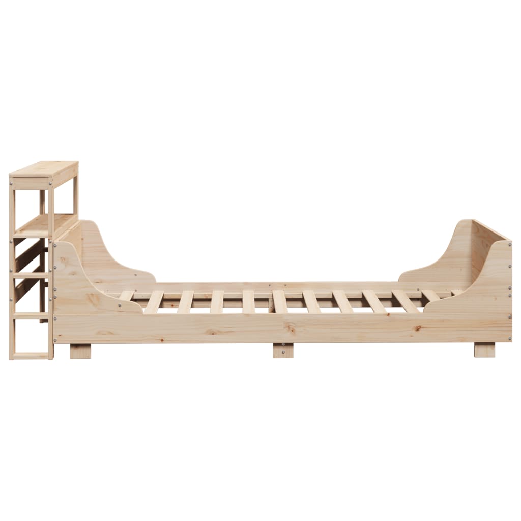 Bed Frame without Mattress 100x200 cm Solid Wood Pine - Bargainia.com - 