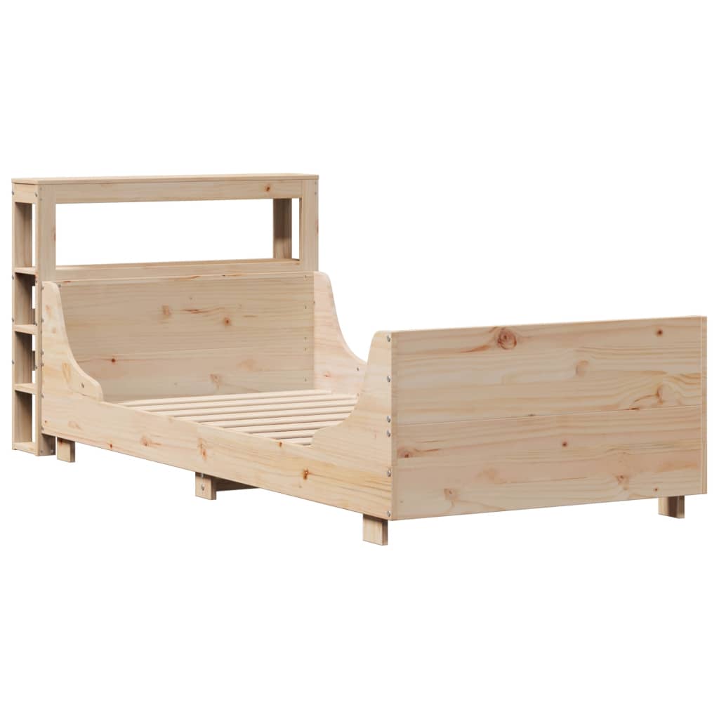 Bed Frame without Mattress 100x200 cm Solid Wood Pine - Bargainia.com - 