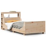 Bed Frame without Mattress 100x200 cm Solid Wood Pine - Bargainia.com - 
