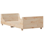 Bed Frame without Mattress 100x200 cm Solid Wood Pine - Bargainia.com - 