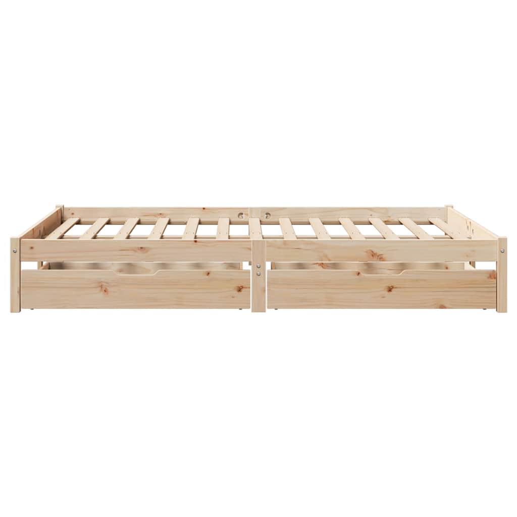 Bed Frame without Mattress 120x190 cm Small Double Solid Wood Pine - Bargainia.com - 8721102938139 - 3301424